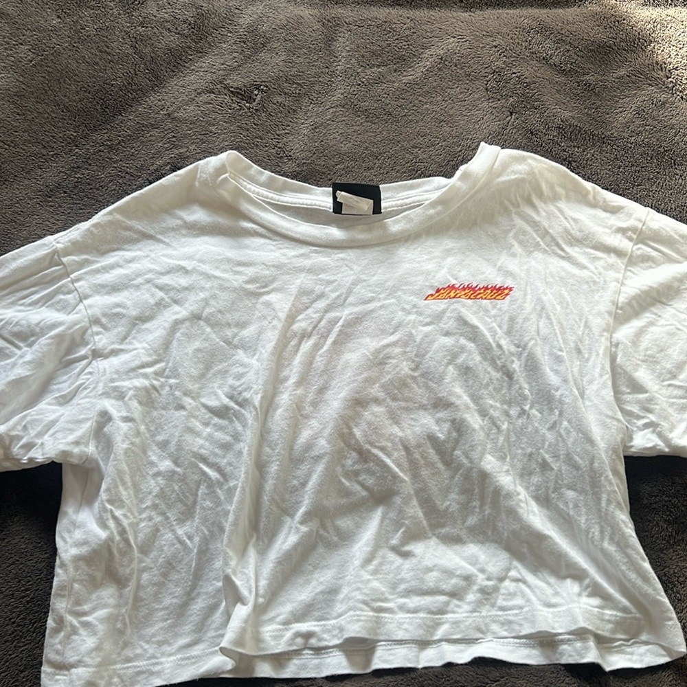 Santa Cruz crop top tee shirt